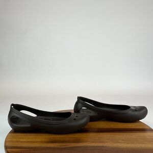 Womens Crocs Kadee Brown Comfort Casual Cutout Ballet‎ Flats Shoes Size 8 M GUC
